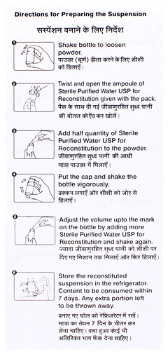 Monocef O 100 Pineapple Peppermint Flavour Suspension 30ml