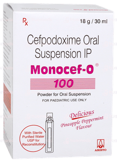 Monocef O 100 Pineapple Peppermint Flavour Suspension 30ml