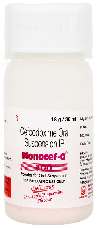 Monocef O 100 Pineapple Peppermint Flavour Suspension 30ml