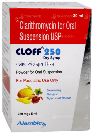 Cloff 250 Strawberry Mango & Peppermint Flavour Dry Syrup 30ml