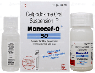 Monocef O 50 Pineapple Peppermint Flavour Suspension 30ml