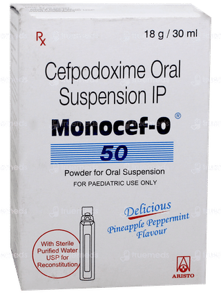 Monocef O 50 Pineapple Peppermint Flavour Suspension 30ml