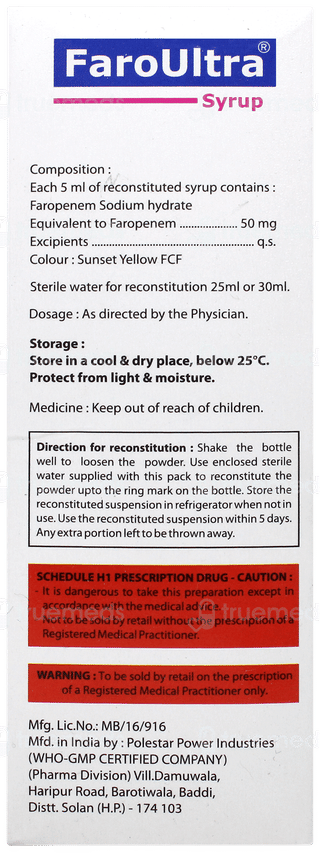 Faroultra Syrup 30ml
