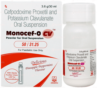 Monocef O Cv 50/31.25 Pineapple Peppermint Flavour Suspension 30ml