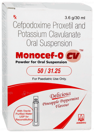 Monocef O Cv 50/31.25 Pineapple Peppermint Flavour Suspension 30ml