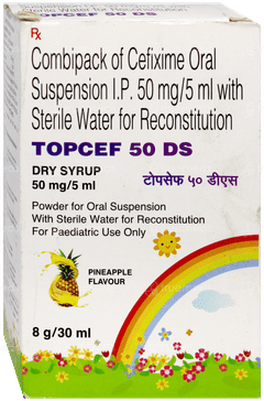 Topcef 50 Ds Pineapple Flavour Dry Syrup 30Ml Topcef 50 Ds Pineapple Flavour Dry Syrup 30Ml