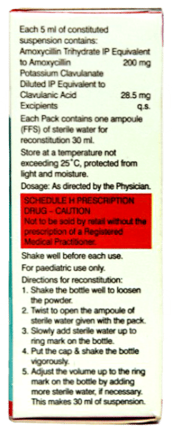 Dericlav Orange Flavour Dry Syrup 30ml