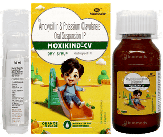 Moxikind Cv Orange Flavour Dry Syrup 30Ml