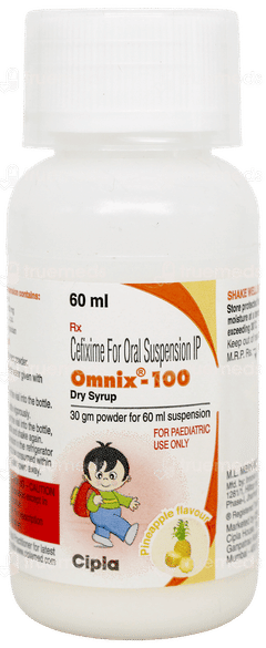 Omnix 100 Pineapple Flavour Dry Syrup 60Ml