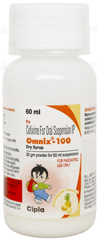 Omnix 100 Pineapple Flavour Dry Syrup 60Ml