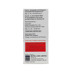 Bactoclav Es Dry Syrup 60ml