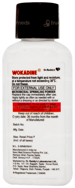 Wokadine 5% Powder 10gm