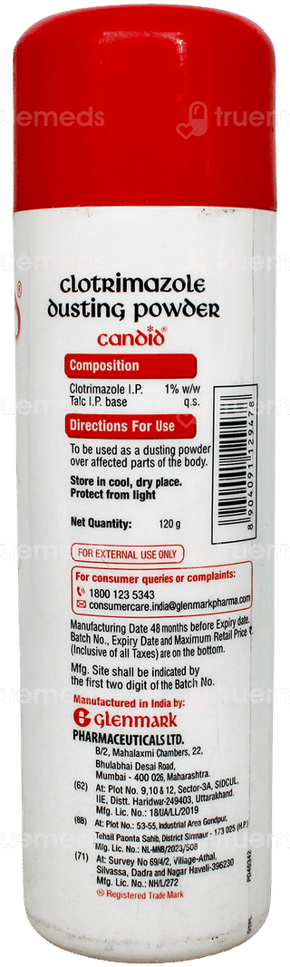 Candid Dusting Powder 120Gm