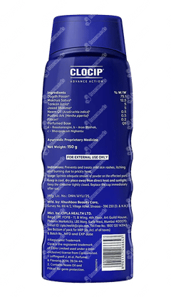 Clocip Advance Action Prickly Heat Powder 150gm