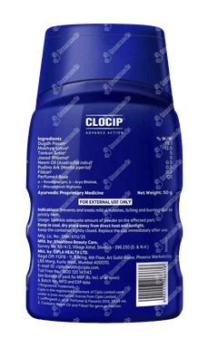 Clocip Advance Action Prickly Heat Powder 50gm