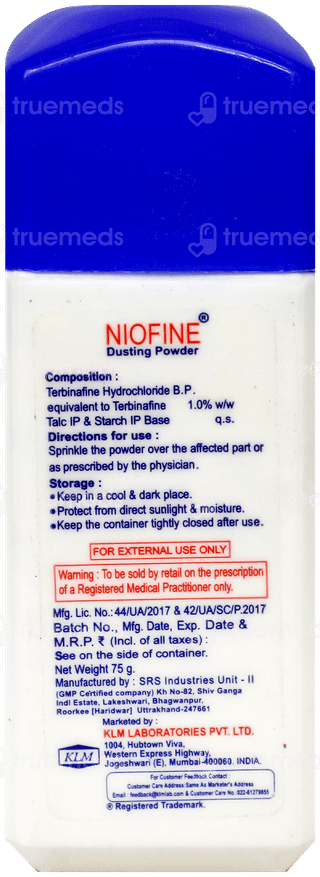 Niofine Dusting Powder 75Gm