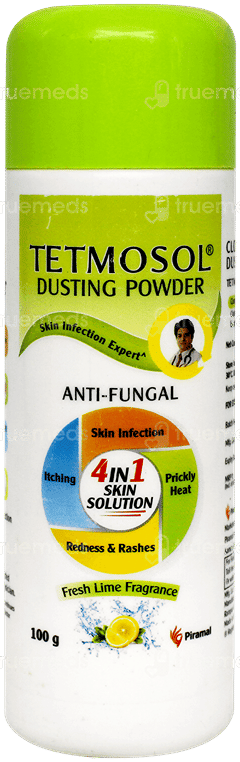 Tetmosol Fresh Lime Fragrance Dusting Powder 100Gm
