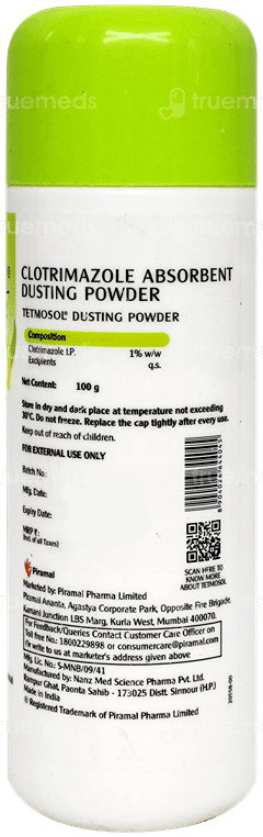 Tetmosol Fresh Lime Fragrance Dusting Powder 100Gm
