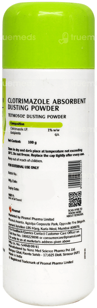 Tetmosol Fresh Lime Fragrance Dusting Powder 100Gm