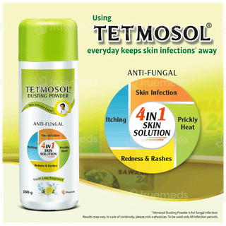 Tetmosol Fresh Lime Fragrance Dusting Powder 100gm