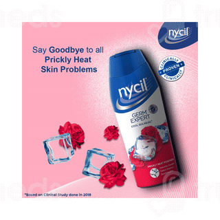 Nycil Germ Expert Prickly Heat Cool Gulabjal Powder 400 GM