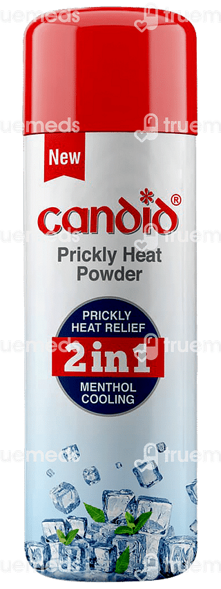 Candid 2 In 1 Prickly Heat Relief Menthol Cooling Powder 120gm