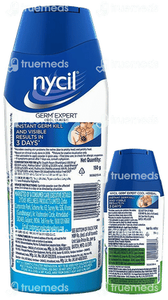 Nycil Germ Expert Classic Prickly Heat Powder 150gm With Nycil Cool Herbal 50gm Free