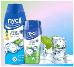 Nycil Germ Expert Classic Prickly Heat Powder 150Gm With Nycil Cool Herbal 50Gm Free