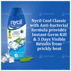 Nycil Germ Expert Classic Prickly Heat Powder 150Gm With Nycil Cool Herbal 50Gm Free