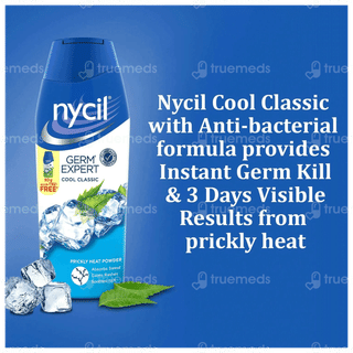 Nycil Germ Expert Classic Prickly Heat Powder 150Gm With Nycil Cool Herbal 50Gm Free