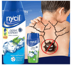 Nycil Germ Expert Classic Prickly Heat Powder 150Gm With Nycil Cool Herbal 50Gm Free