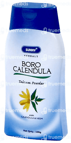 Baksons Sunny Herbal Boro Calendula & Neem Talcum Powder 100gm