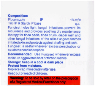 Fungiset 1 % Dusting Powder 75 Gm