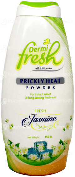 Dermi Fresh Prickly Heat Jasmine Powder 150gm Dermi Fresh Prickly Heat Jasmine Powder 150gm