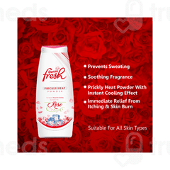 Dermi Fresh Majestic Rose Prickly Heat Powder 150gm