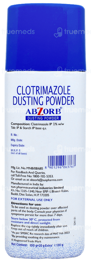 Abzorb Dusting Powder 120gm