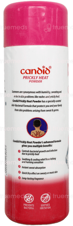 Candid New Rose Prickly Heat Powder 120Gm Candid New Rose Prickly Heat Powder 120Gm