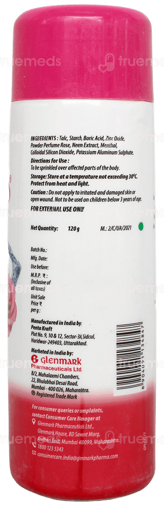 Candid New Rose Prickly Heat Powder 120Gm
