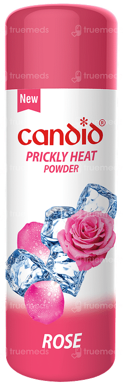 NEW CANDID ROSE PRICKLY HEAT POWDER 120GM