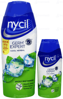 Nycil Germ Expert Cool Herbal Prickly Heat Powder 150gm With 50gm Free