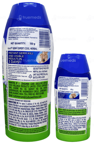 Nycil Germ Expert Cool Herbal Prickly Heat Powder 150gm With 50gm Free