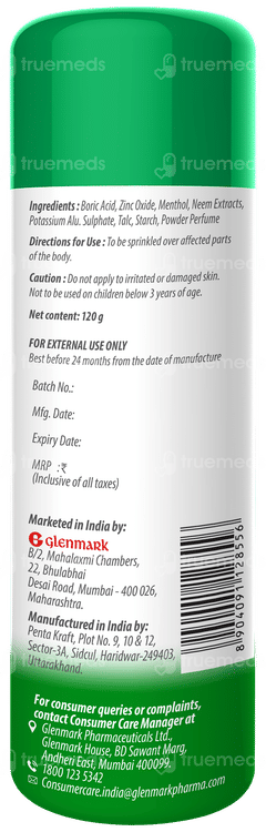 Candid New Menthol Cool Prickly Heat Powder 120gm