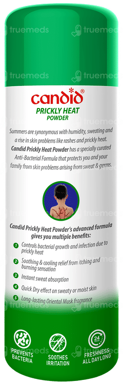 Candid New Menthol Cool Prickly Heat Powder 120gm