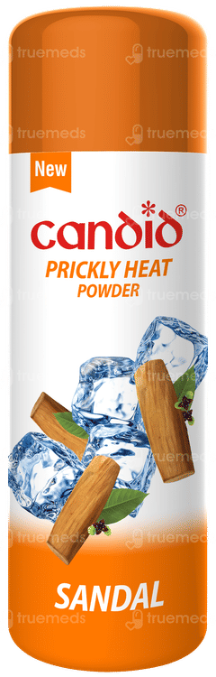Candid New Sandal Prickly Heat Powder 120gm Candid New Sandal Prickly Heat Powder 120gm
