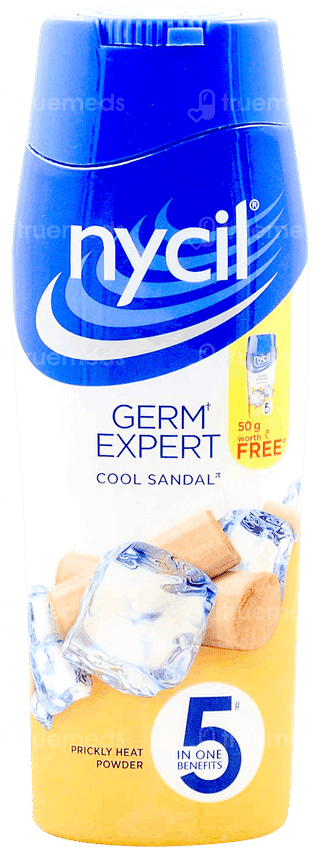 Nycil Germ Expert Cool Sandal Prickly Heat Powder 150Gm With 50Gm Free