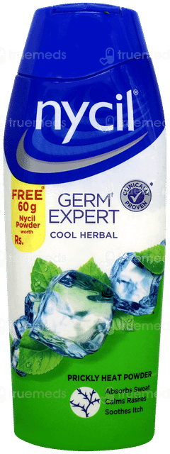 Nycil Germ Expert Cool Herbal Prickly Heat Powder 150gm With 60gm Free