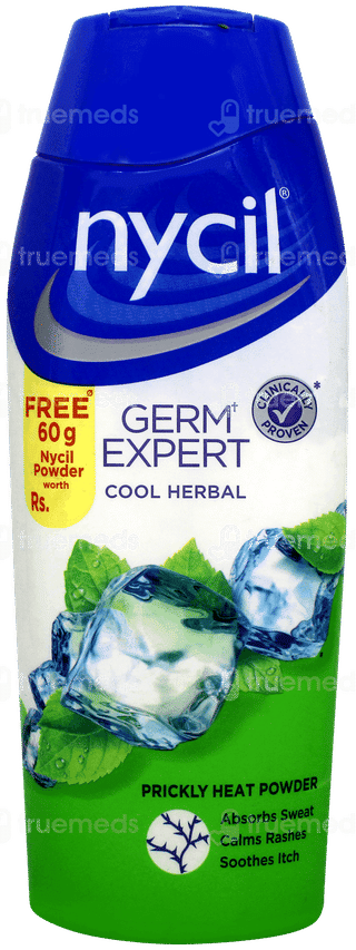 Nycil Germ Expert Cool Herbal Prickly Heat Powder 150gm With 60gm Free