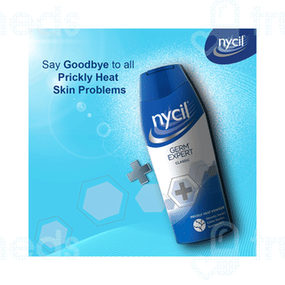 Nycil Germ Expert Classic Prickly Heat Powder 150Gm With 60Gm Free