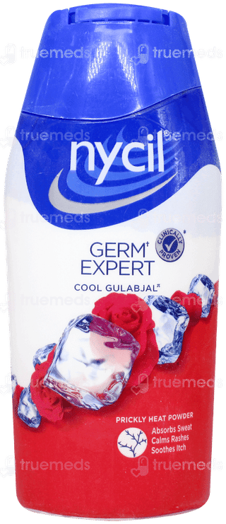 Nycil Germ Expert Cool Gulabjal Prickly Heat Powder 150Gm With 60Gm Free