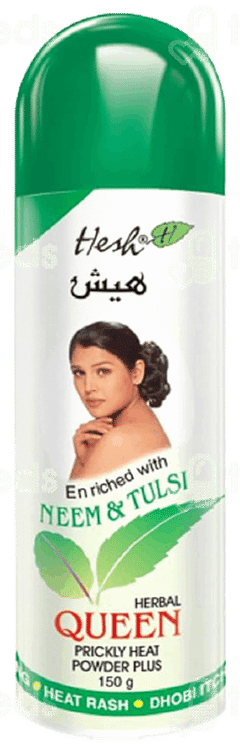 Hesh Herbal Queen Neem & Tulsi Prickly Heat Powder Plus 150Gm Hesh Herbal Queen Neem & Tulsi Prickly Heat Powder Plus 150Gm